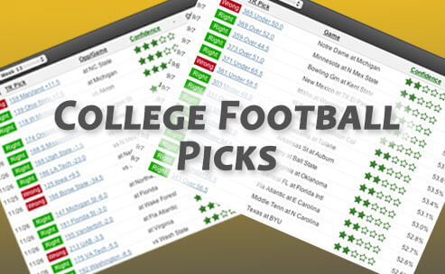 bets on college football today